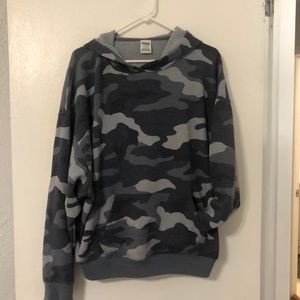 Grey camo PINK hoodie